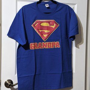 Superman Super Grandpa T-Shirt with Stickers